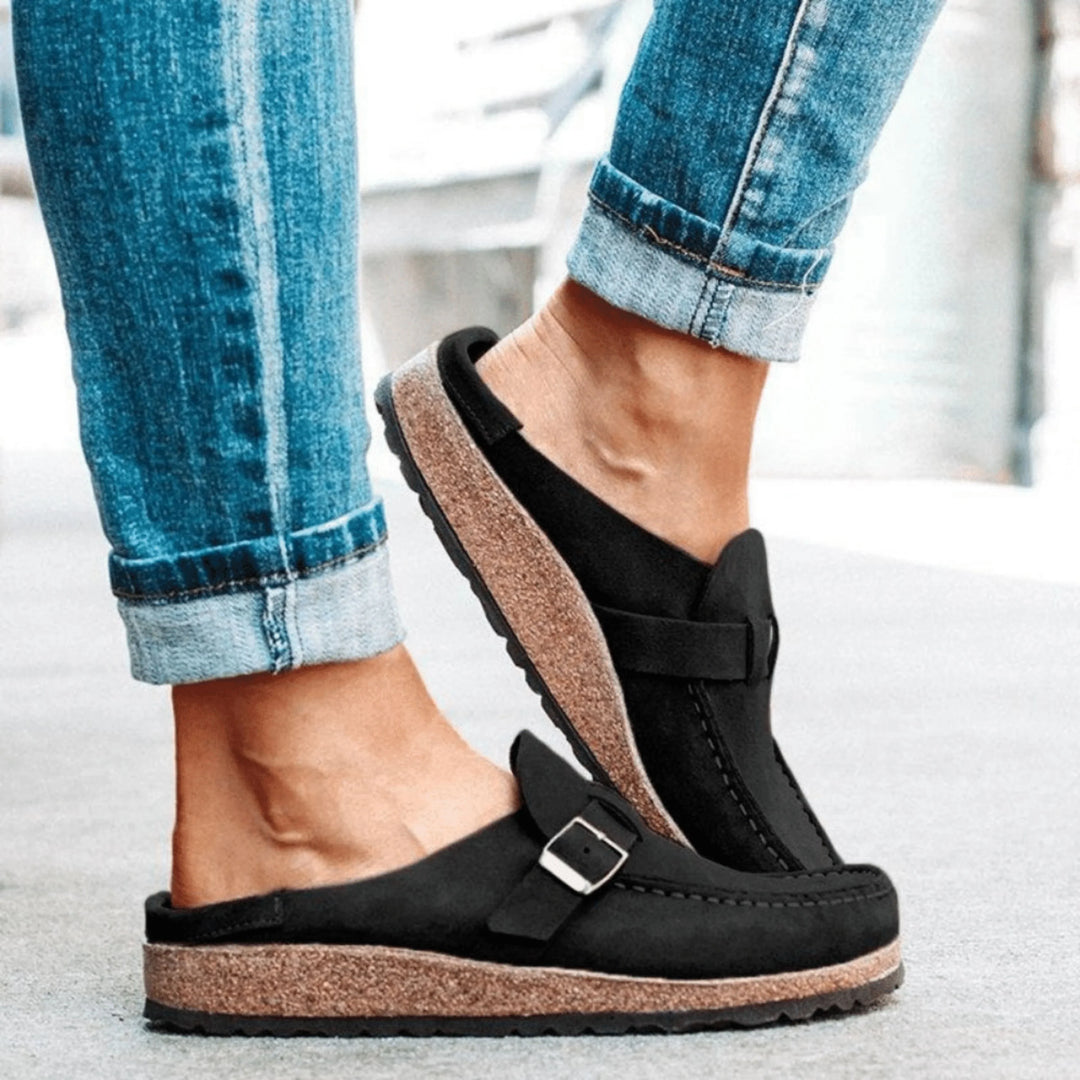 Annika | Bequeme Clogs mit Schnallen im Freizeitlook