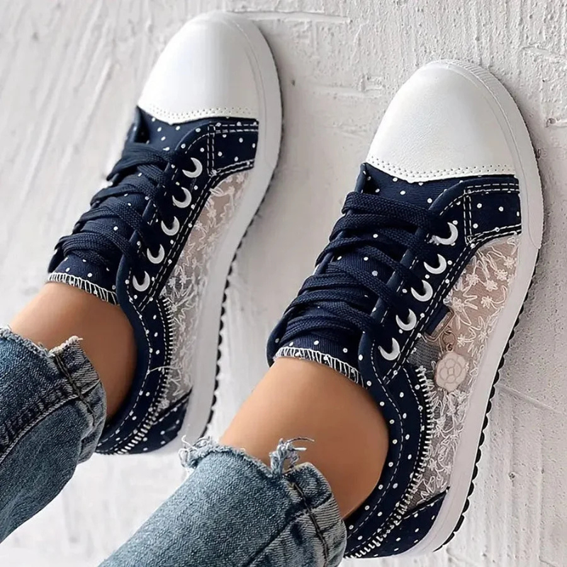 Anouk | Lässige Sneaker mit Blumenmuster