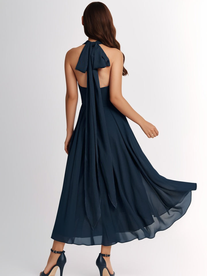 Elodie | Elegantes, fließendes Midi-Kleid aus Chiffon