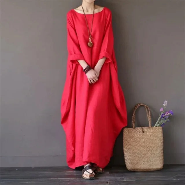 Willow | Oversized-Maxikleid aus Leinen