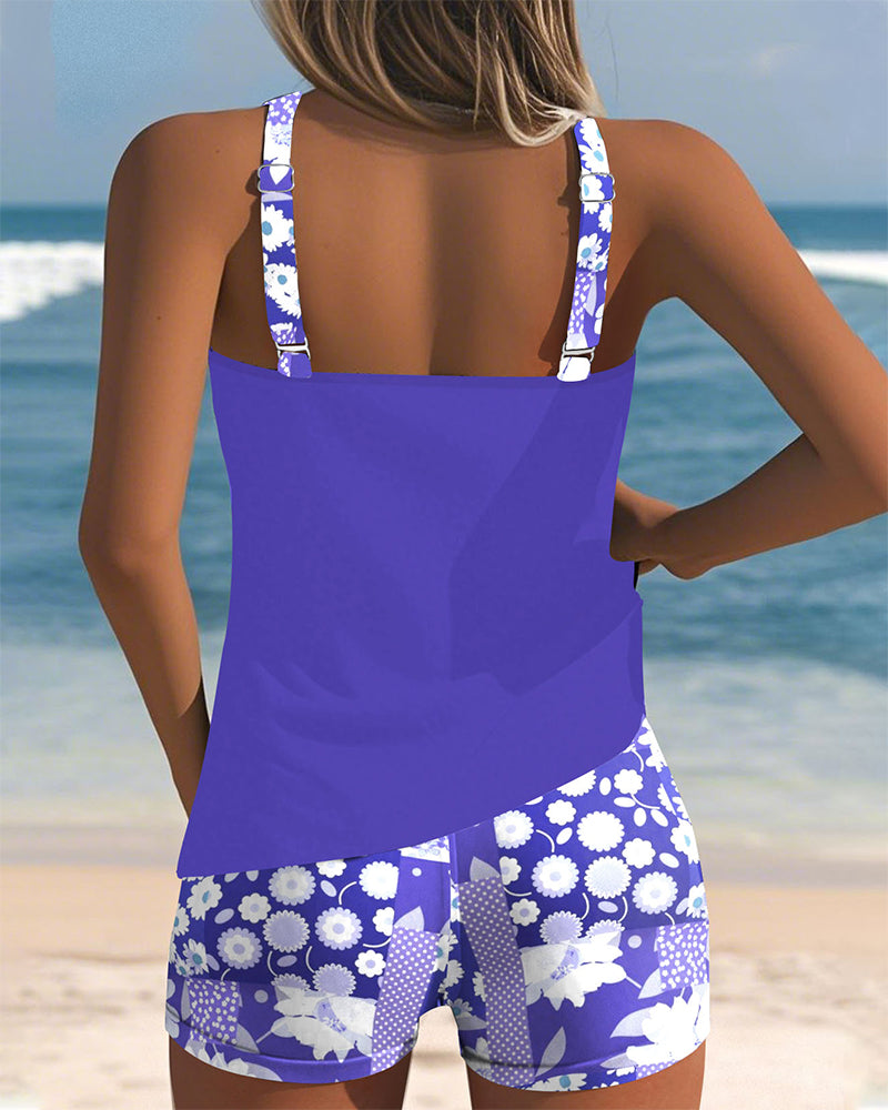 Sophie | Tankini-Badeanzug mit Blumenmuster