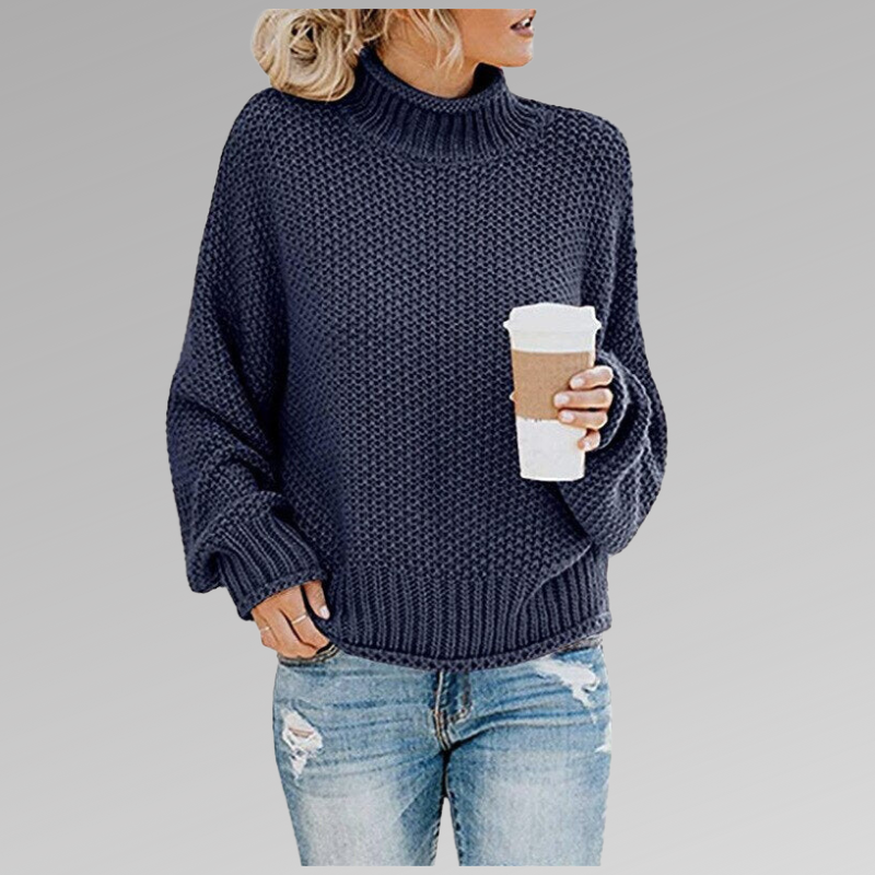 Elina | Rollkragen Strickpullover Damen