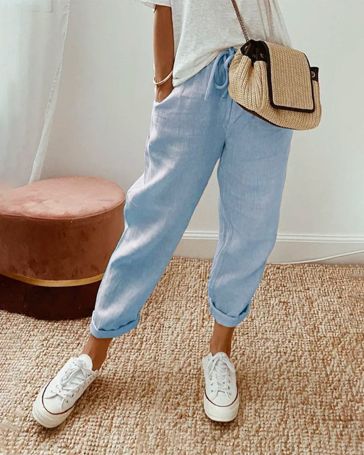 Livia | Leinen Jogginghose Damen