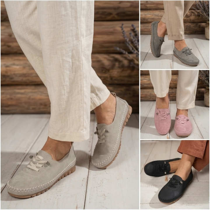 Greta | Bequeme Loafer aus Wildleder für den Alltag