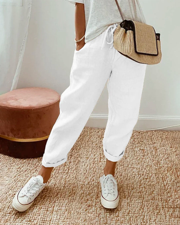 Livia | Leinen Jogginghose Damen