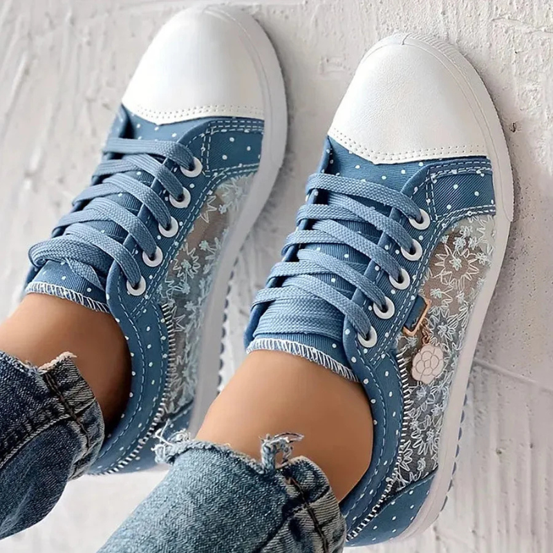 Anouk | Lässige Sneaker mit Blumenmuster