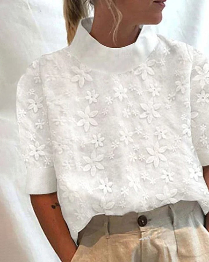 Anaïs | Elegante Bluse aus Blumen-Spitze