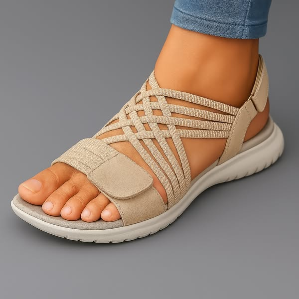 Elowen | Bequeme Wandersandalen aus gewebtem Material