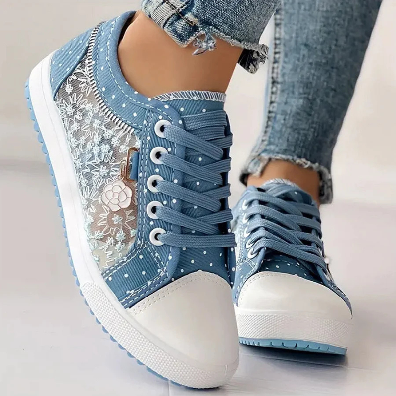 Anouk | Lässige Sneaker mit Blumenmuster