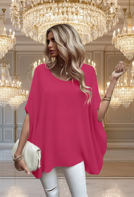 Aurélie | Lässige Oversize-Bluse mit Fledermausärmeln