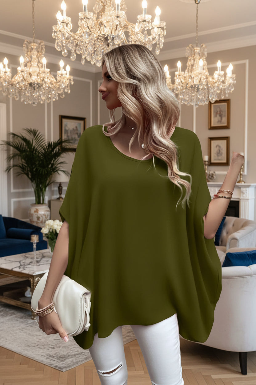 Aurélie | Lässige Oversize-Bluse mit Fledermausärmeln