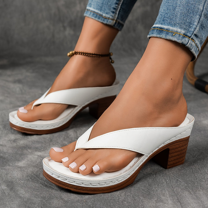 Clémence | Bequeme Sandalen mit Blockabsatz