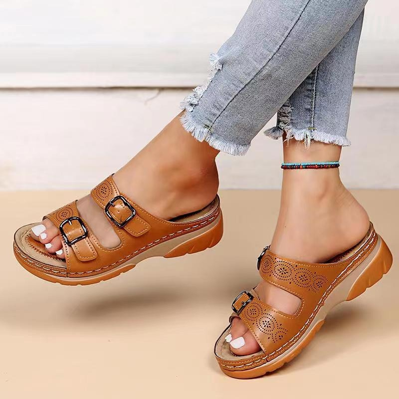 Helene | Bequeme Sandalen mit zwei Schnallen