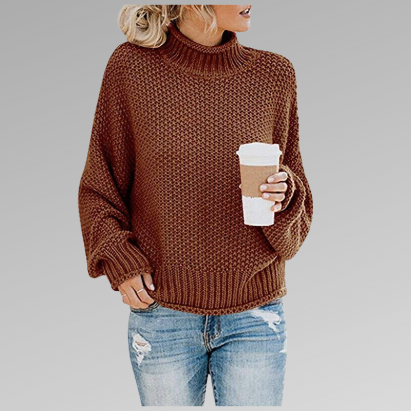 Elina | Rollkragen Strickpullover Damen