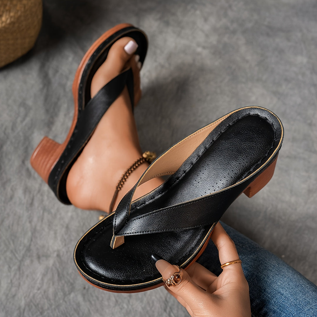 Clémence | Bequeme Sandalen mit Blockabsatz
