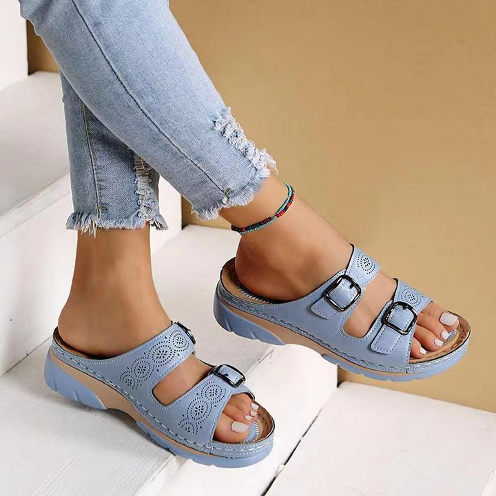 Helene | Bequeme Sandalen mit zwei Schnallen