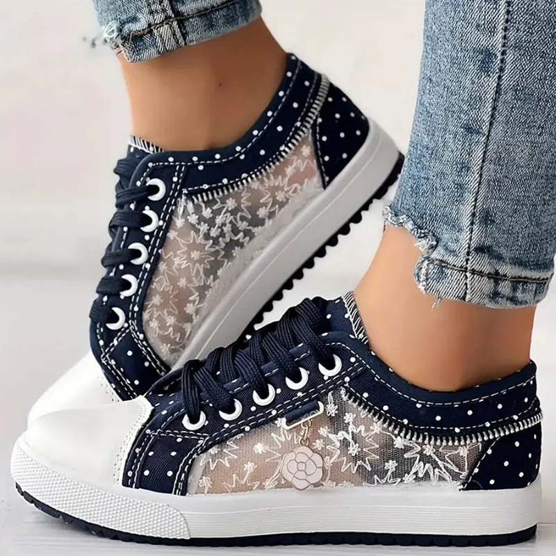 Anouk | Lässige Sneaker mit Blumenmuster