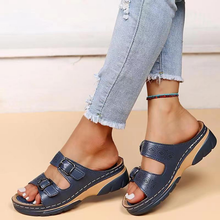 Helene | Bequeme Sandalen mit zwei Schnallen