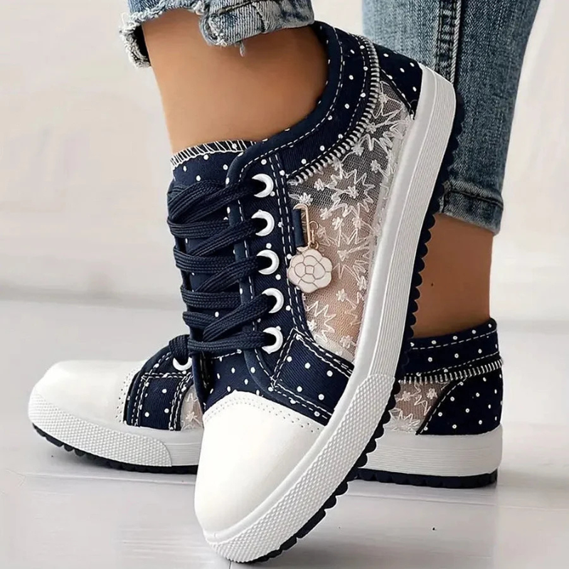 Anouk | Lässige Sneaker mit Blumenmuster