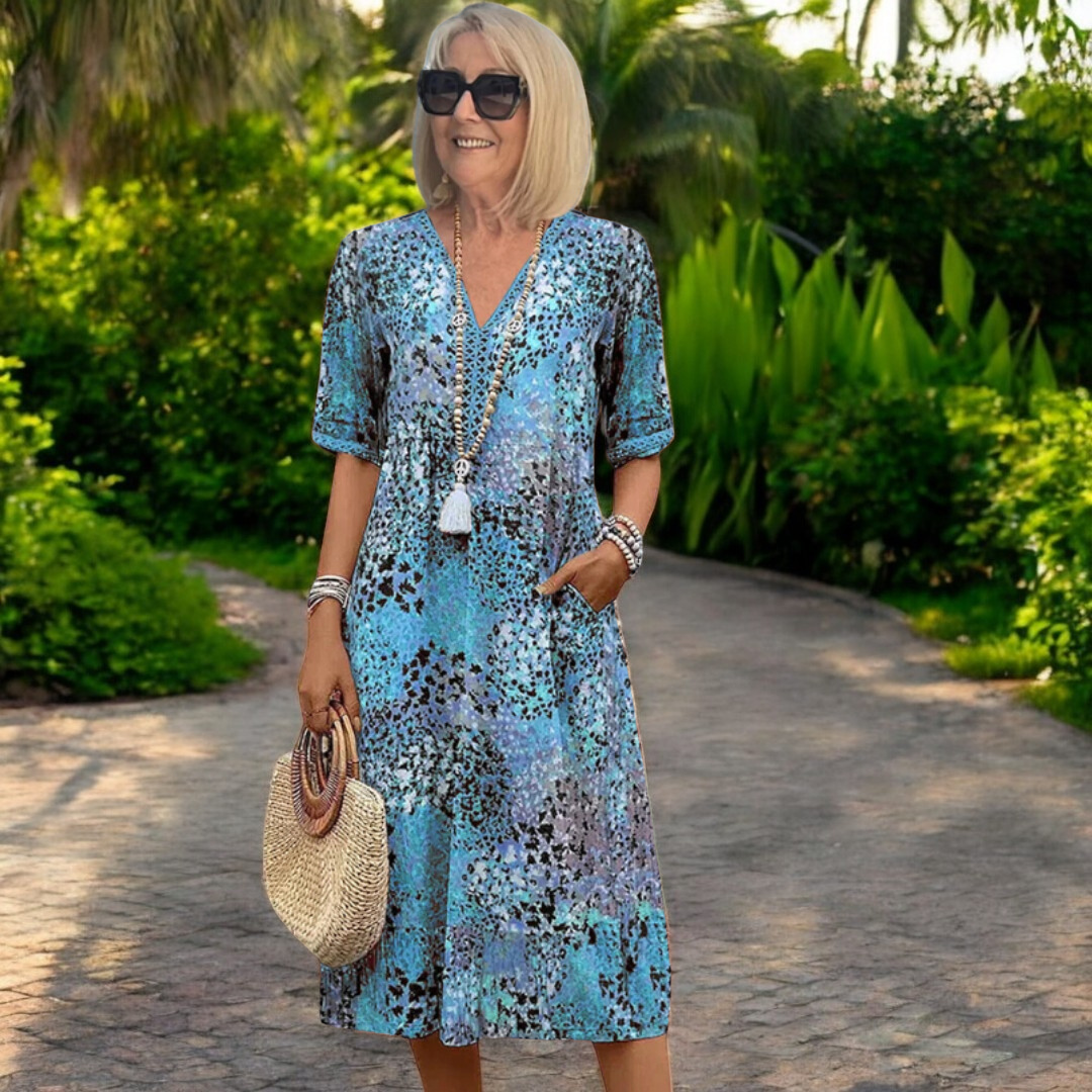 Marielle | Elegantes Midi-Kleid mit Print