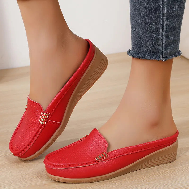 Ines | Bequeme Slipper mit Plateau