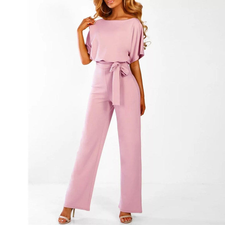 Valentina | Eleganter Jumpsuit mit weitem Bein und Gürtel