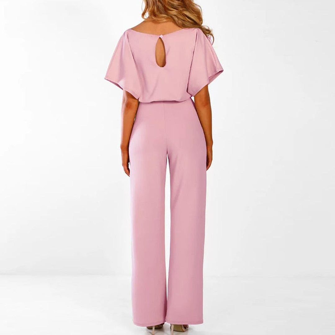 Valentina | Eleganter Jumpsuit mit weitem Bein und Gürtel