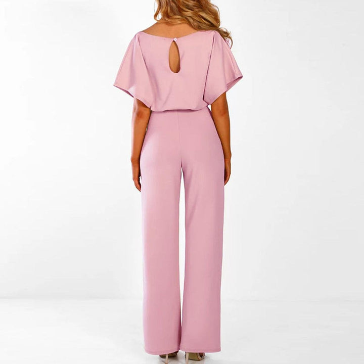 Valentina | Eleganter Jumpsuit mit weitem Bein und Gürtel