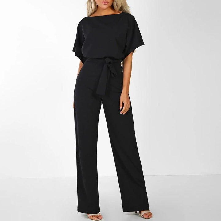 Valentina | Eleganter Jumpsuit mit weitem Bein und Gürtel