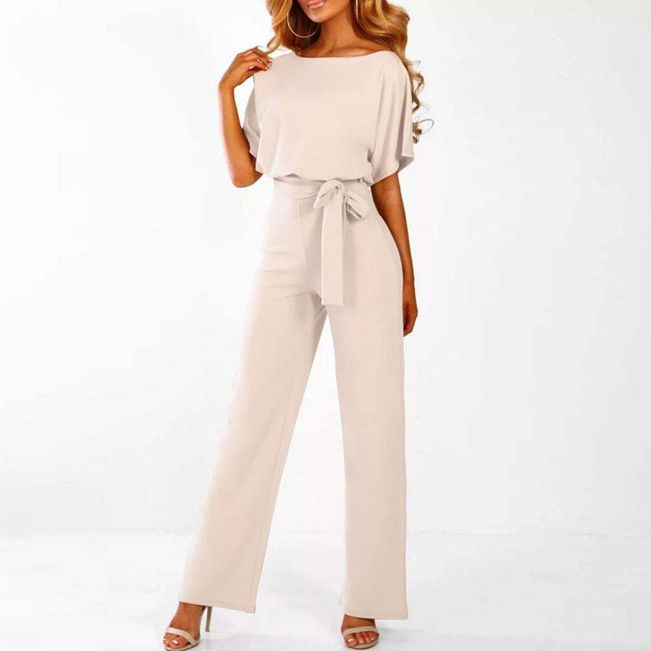 Valentina | Eleganter Jumpsuit mit weitem Bein und Gürtel