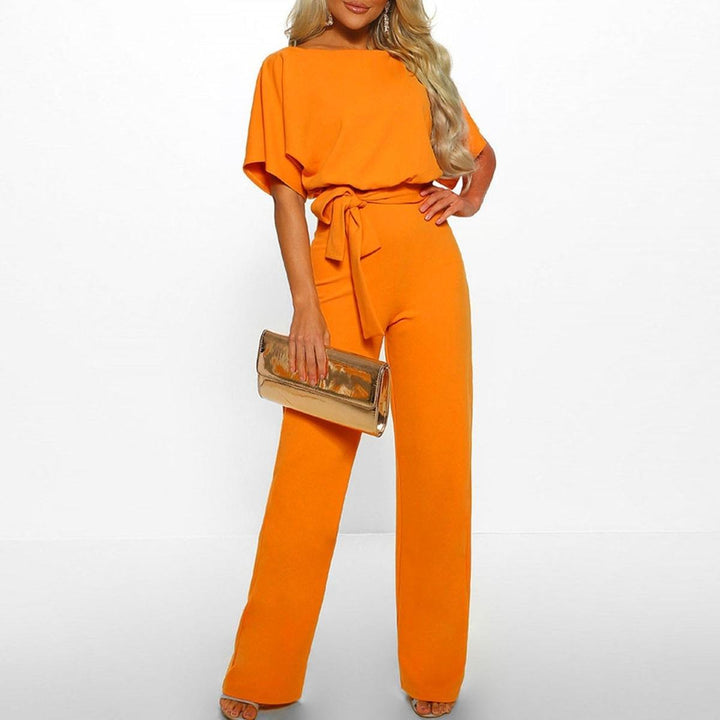Valentina | Eleganter Jumpsuit mit weitem Bein und Gürtel