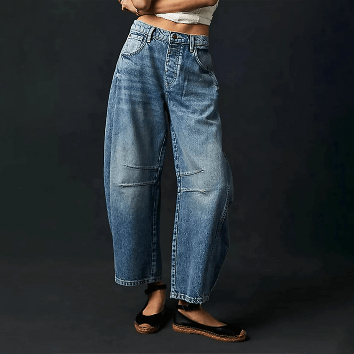 Freya | Lässige Jeans mit weitem Bein