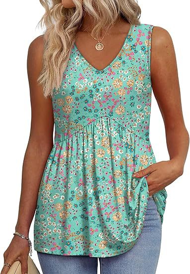 Mariette | Ärmelloses Tanktop im Boho-Stil mit V-Ausschnitt