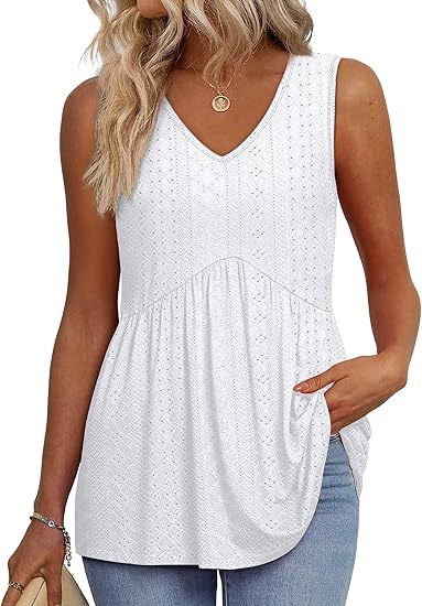 Mariette | Ärmelloses Tanktop im Boho-Stil mit V-Ausschnitt