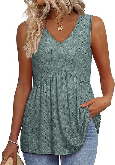 Mariette | Ärmelloses Tanktop im Boho-Stil mit V-Ausschnitt