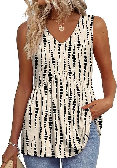 Mariette | Ärmelloses Tanktop im Boho-Stil mit V-Ausschnitt