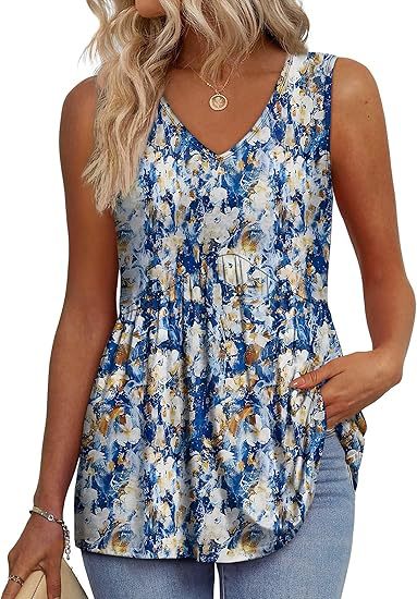 Mariette | Ärmelloses Tanktop im Boho-Stil mit V-Ausschnitt