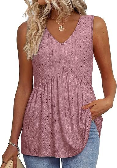 Mariette | Ärmelloses Tanktop im Boho-Stil mit V-Ausschnitt