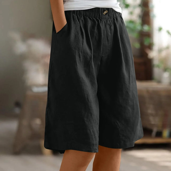 Sabine | Lässige Leinen-Shorts mit weitem Bein