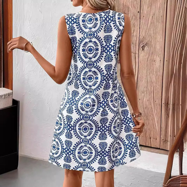 Paisley | Ärmelloses Sommerkleid mit Blumenmuster