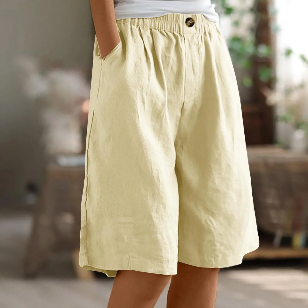 Sabine | Lässige Leinen-Shorts mit weitem Bein