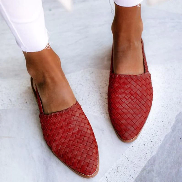 Lucienne | Geflochtene Slingback-Freizeitschuhe