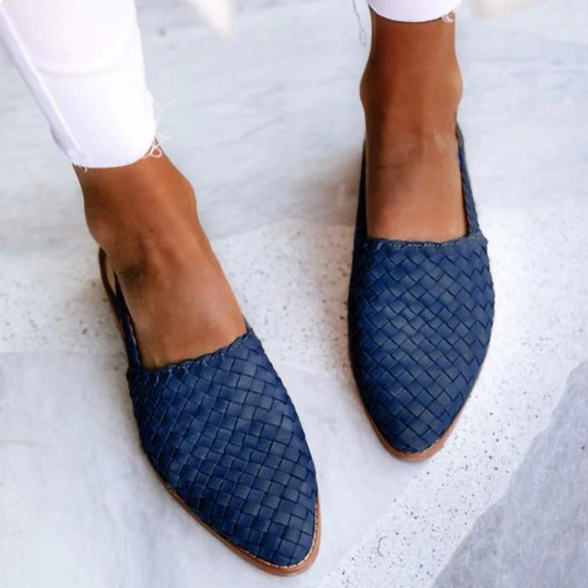 Lucienne | Geflochtene Slingback-Freizeitschuhe