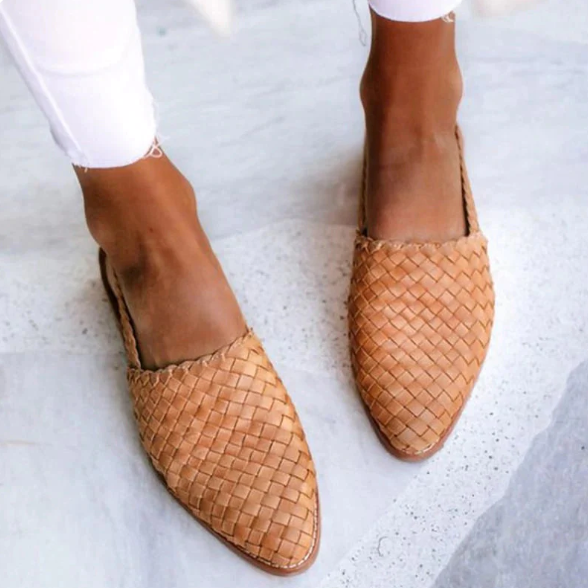 Lucienne | Geflochtene Slingback-Freizeitschuhe