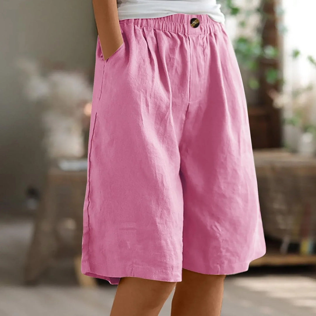 Sabine | Lässige Leinen-Shorts mit weitem Bein
