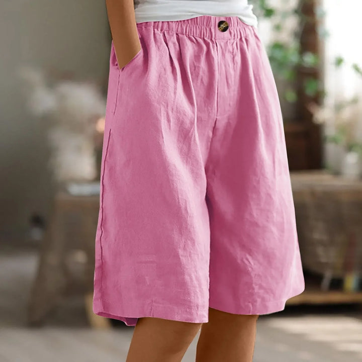 Sabine | Lässige Leinen-Shorts mit weitem Bein