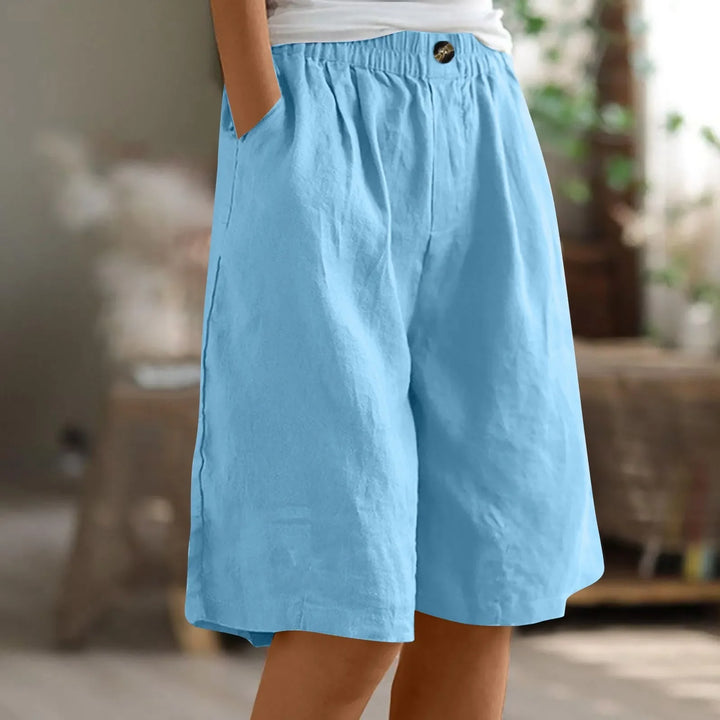 Sabine | Lässige Leinen-Shorts mit weitem Bein