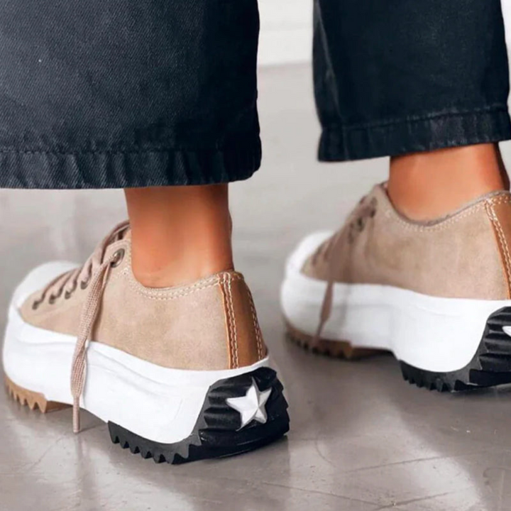 Elvira | Lässige Plateau-Sneaker aus Canvas