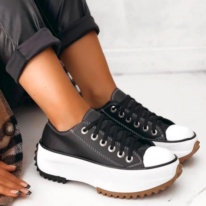 Elvira | Lässige Plateau-Sneaker aus Canvas
