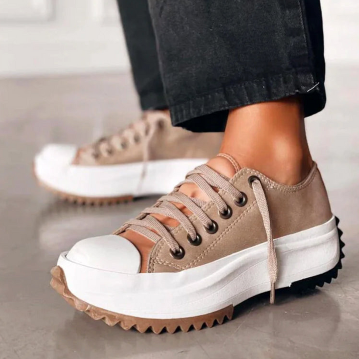 Elvira | Lässige Plateau-Sneaker aus Canvas